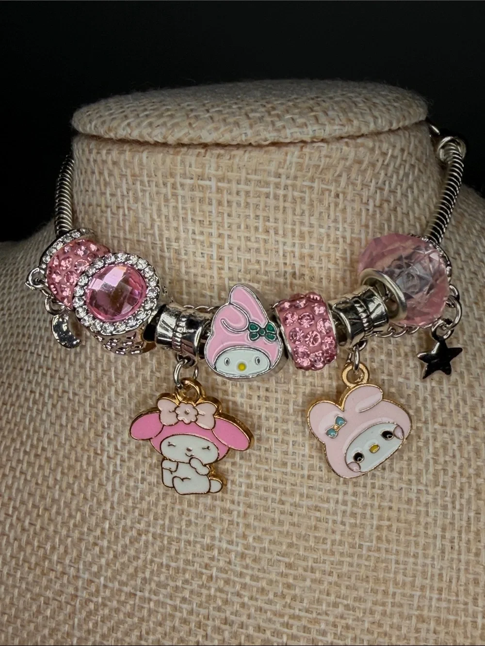 Pink My Melody Charm Bracelet – Kids Accessories